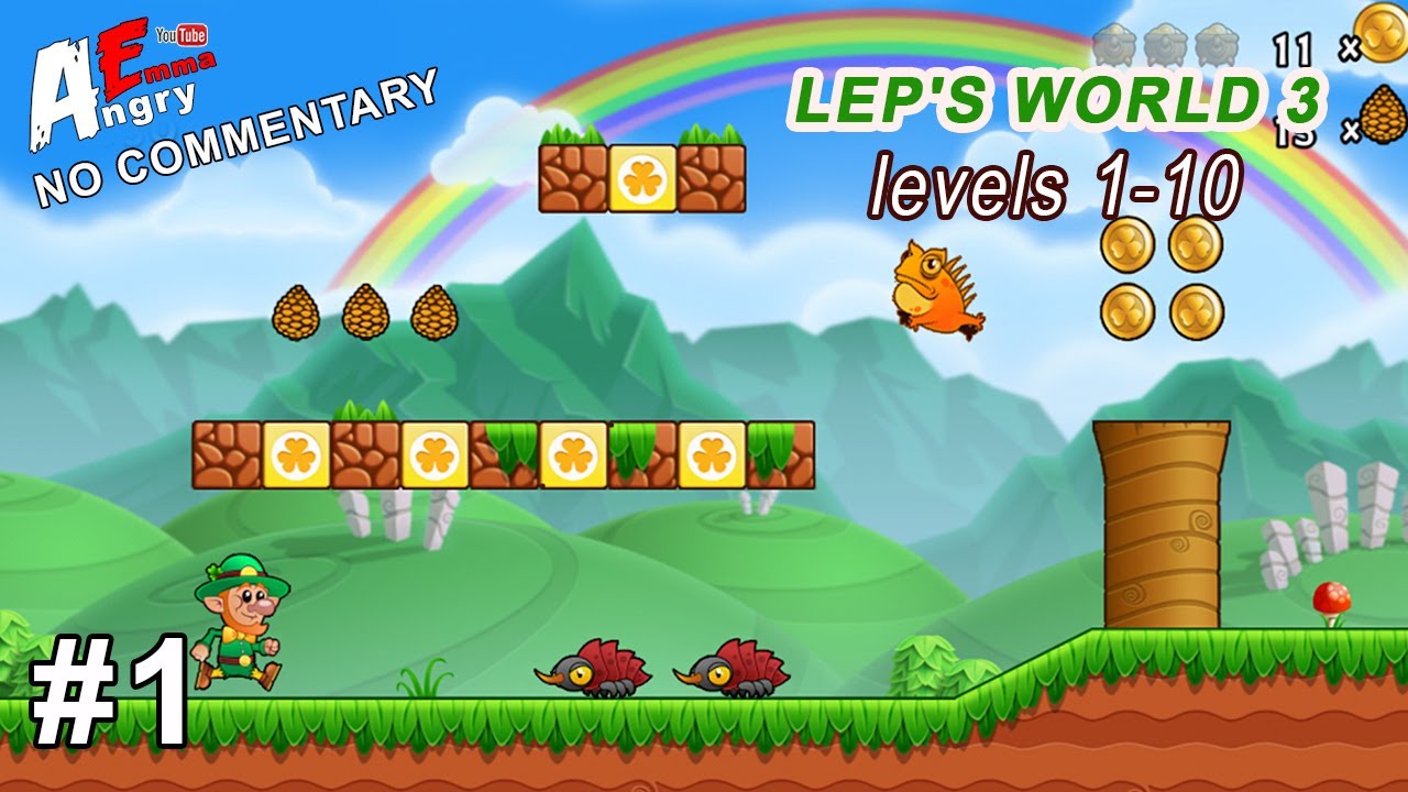 Lep's World 3 🍀🍀🍀 gameplay (levels 1-10)