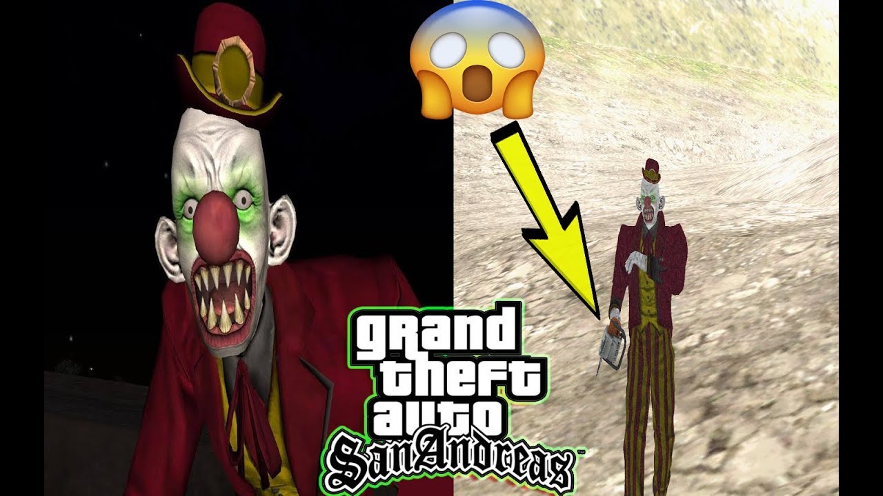شاهد مكان وجود المهرج السفاح القاتل في جي تي اي سان اندرياس| مودات gta san andreas