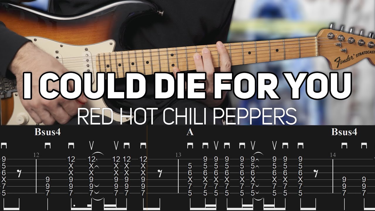 Red Hot Chili Peppers - I Could Die For You (Guitar lesson with TAB)