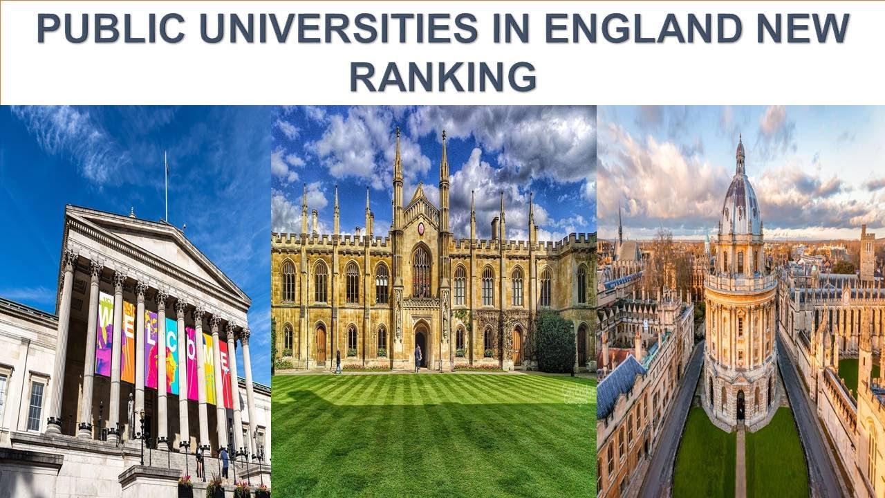 PUBLIC UNIVERSITIES IN ENGLAND NEW RANKING