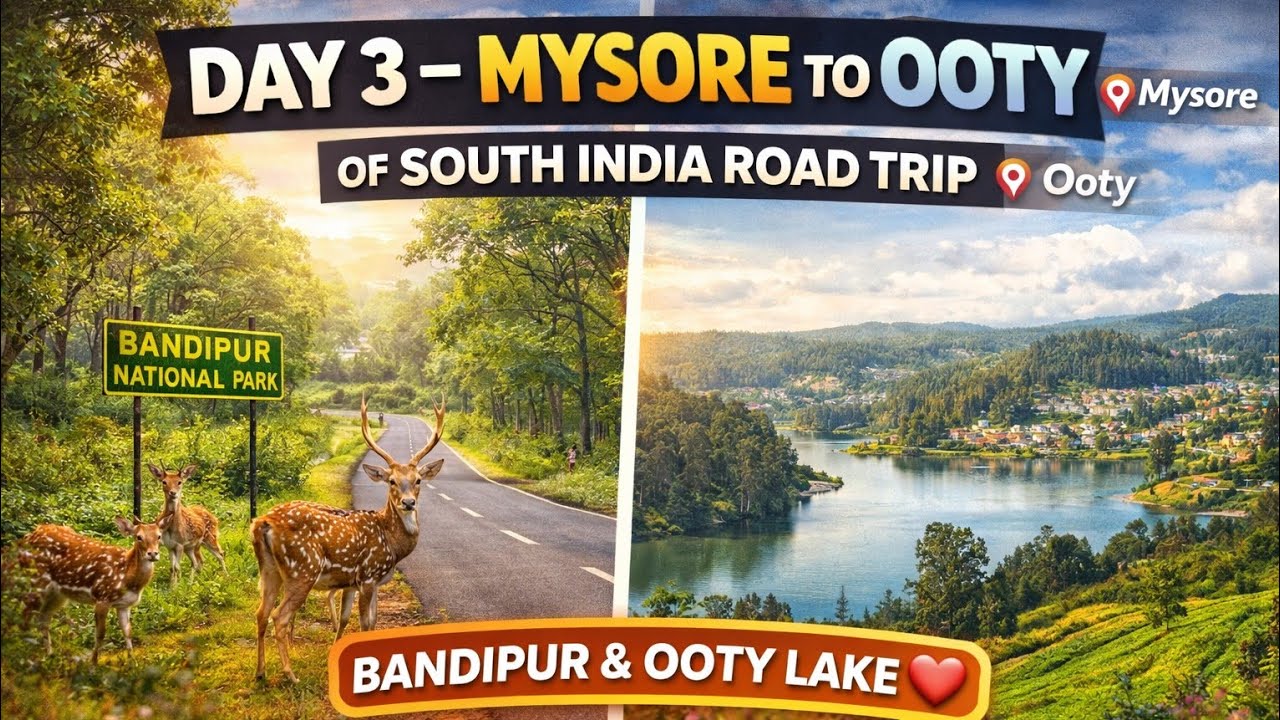 Day3 - Mysuru to Ooty via Bandipur | Scenic Road Trip to Queen of Hills