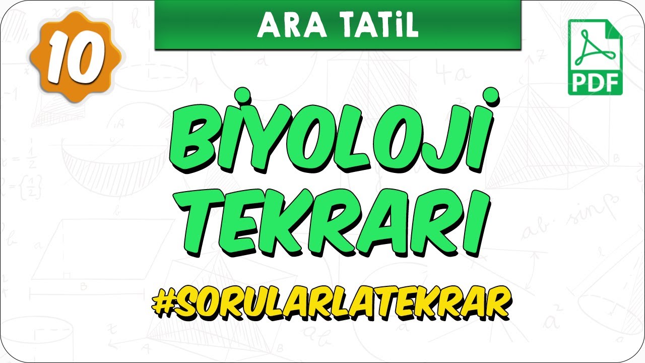 10. Sınıf Ara Tatil Biyoloji Tekrarı