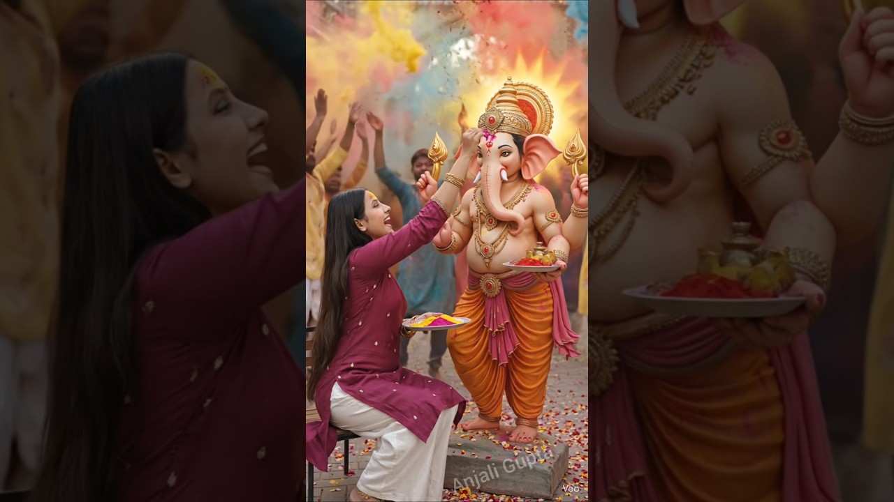 Holi special #ganesh #ganpatibappa, HD short video