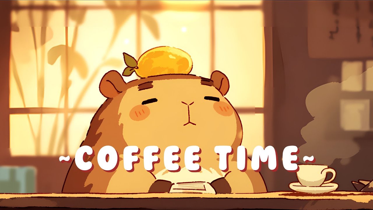 [60 Minutes] Lofi Capybara Radio - Study & Chill Music Mix ~ Cozy Times ~ 🦫 🌿 ☕ | Study Aid