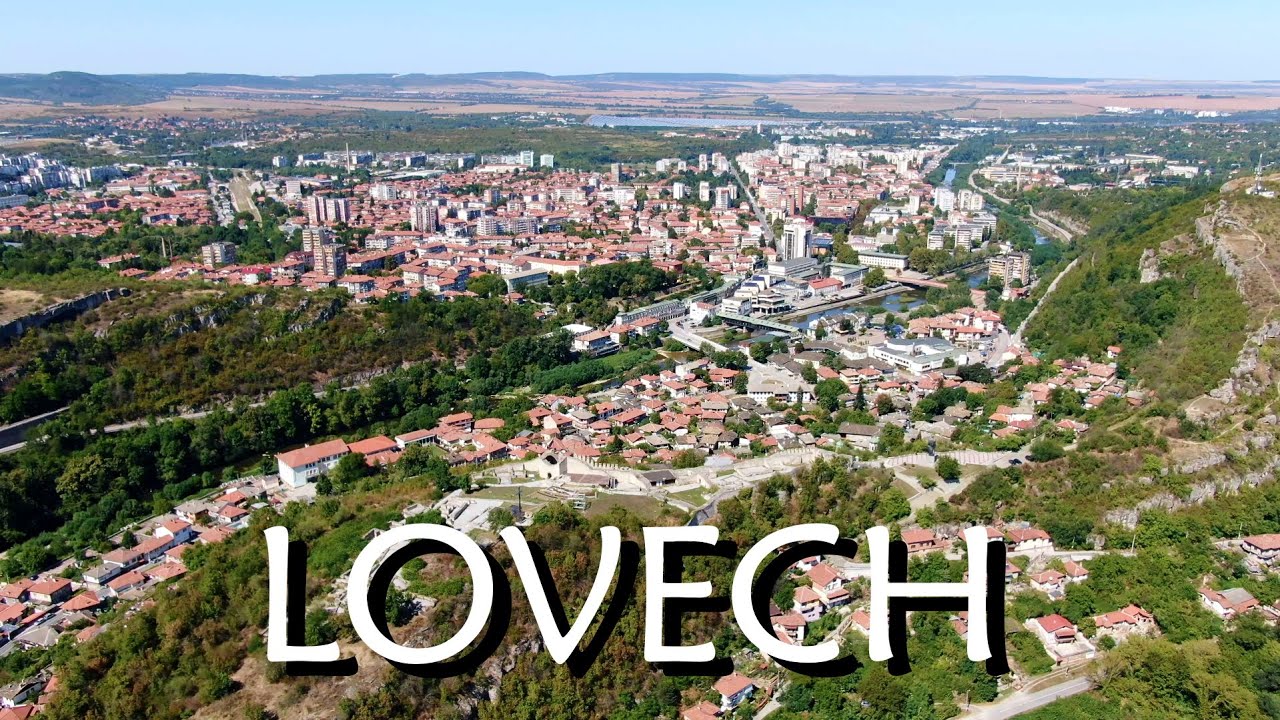 Lovech - An ancient city on the Awesome river [4k drone]