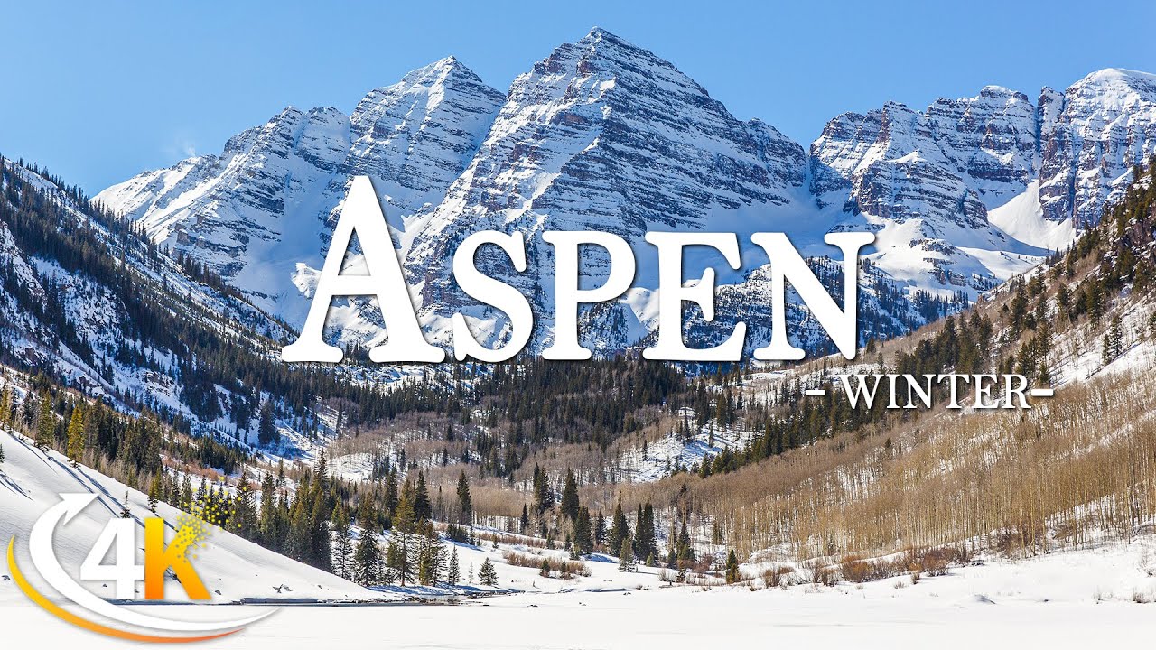 Aspen 4K – Winter’s Majestic Serenity – Piano Relaxation and Snowy Rockies’ Charm - 4K Video