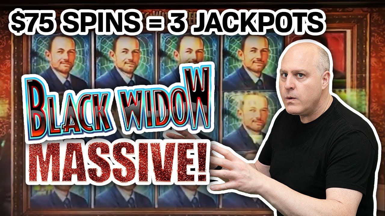 😱 $75 Spins Bring Me THREE JACKPOT HANDPAYS 🕸 Black Widow Slots FTW