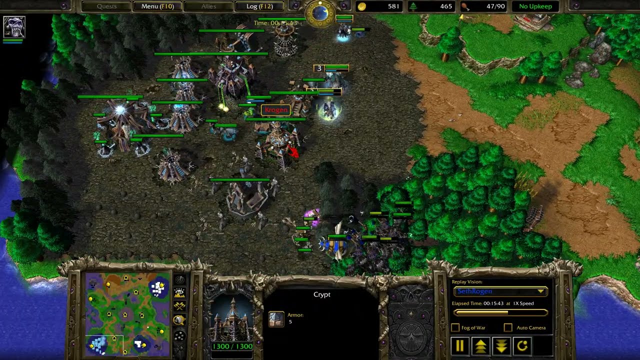 Warcraft 3: Crypt Lord vs Lich Round 2