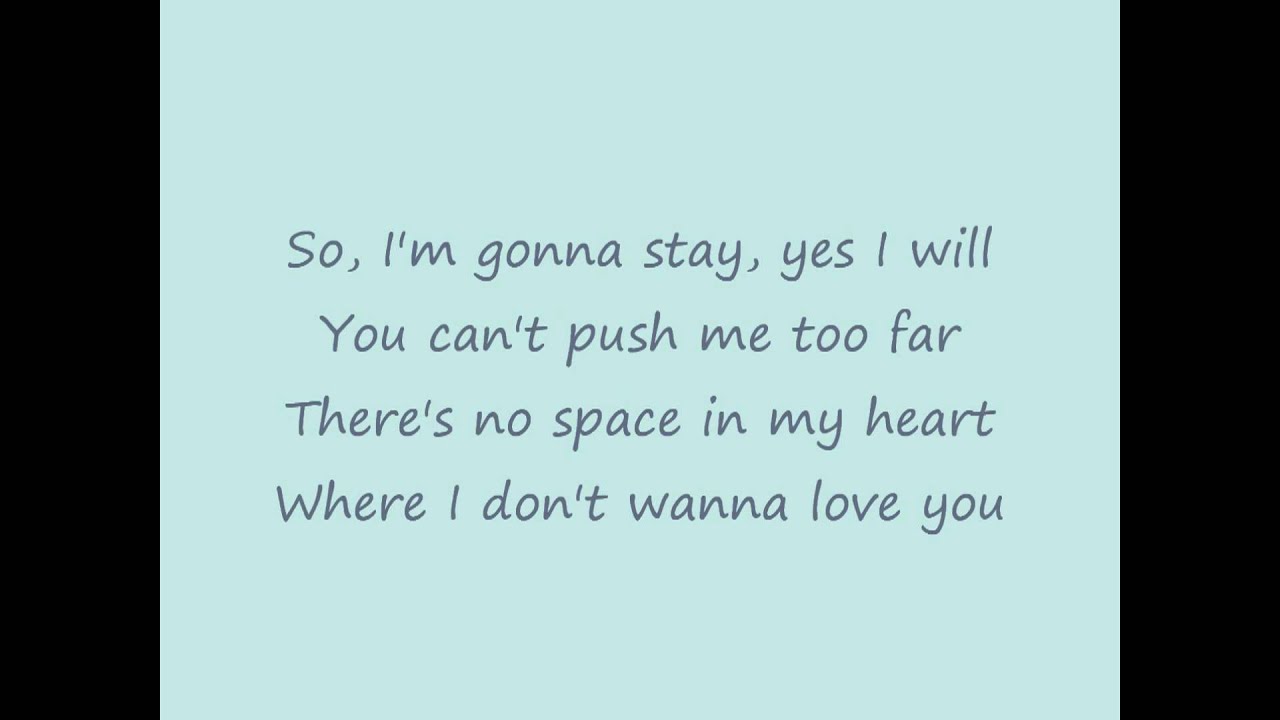 James Morrison - If You Don't Wanna Love Me lyrics