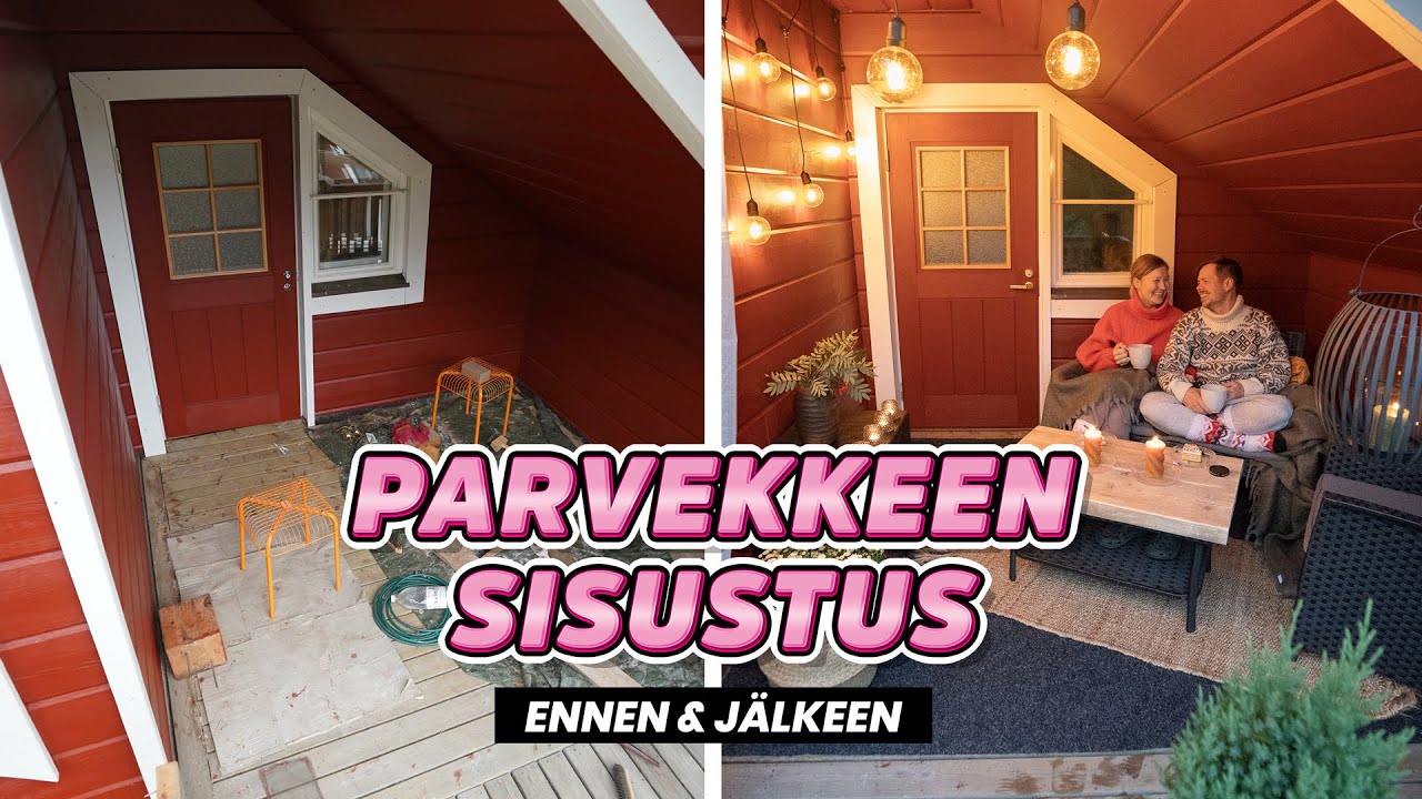 SISUSTETAAN MEIDÄN PARVEKE | ENNEN JA JÄLKEEN
