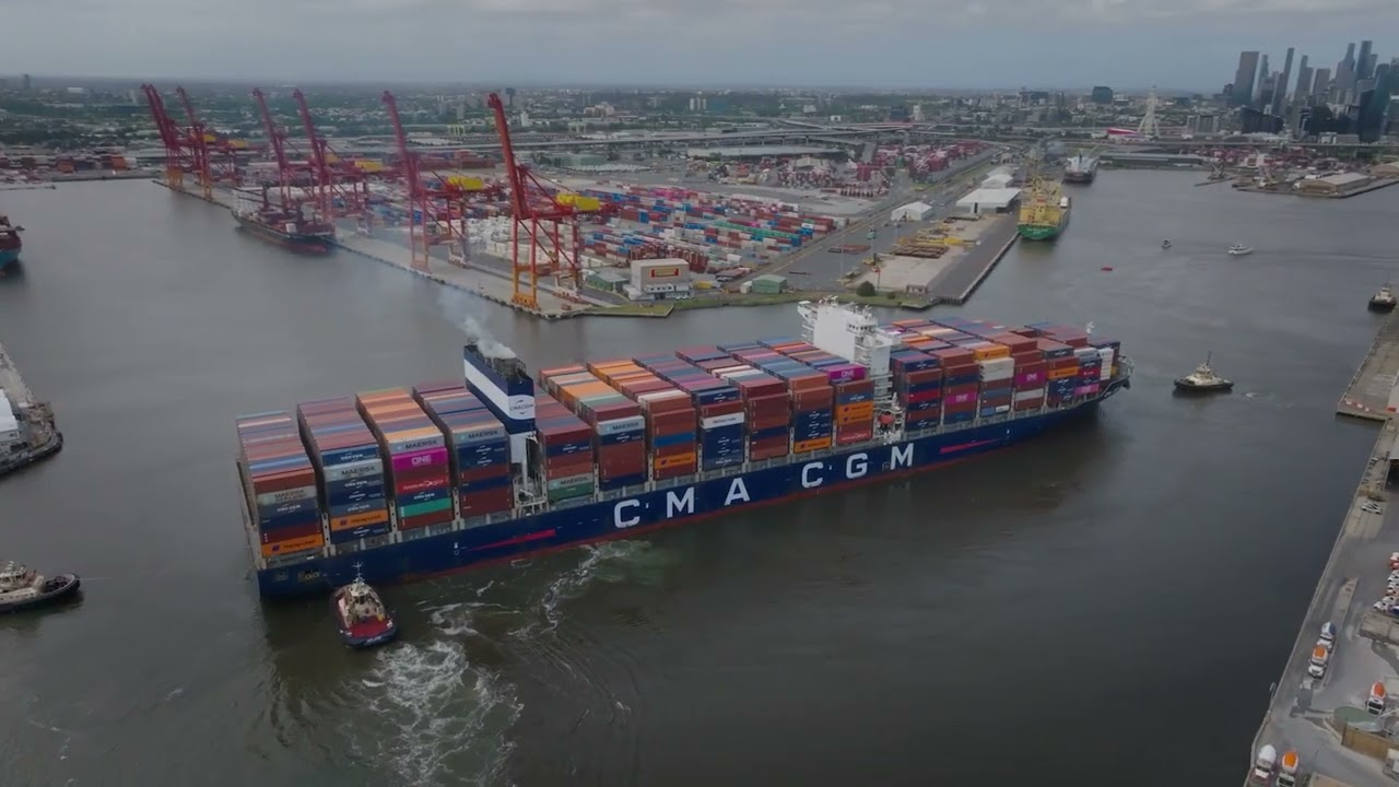 CMA CGM Volga Breaks Record as Largest Vessel to Call at Patrick Terminals - Melbourne