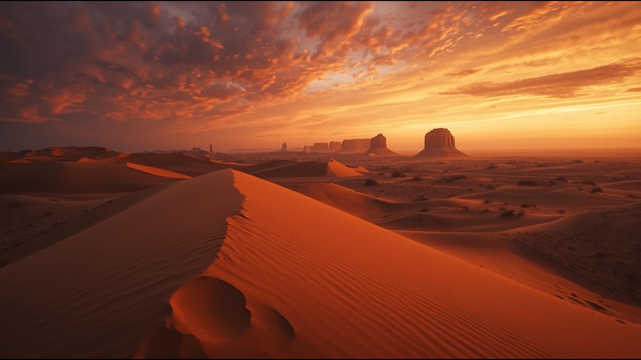 Desert Study Music 🌵 Deep Focus & Relaxing Ambient Sounds | 1 Hour American Desert Atmosphere