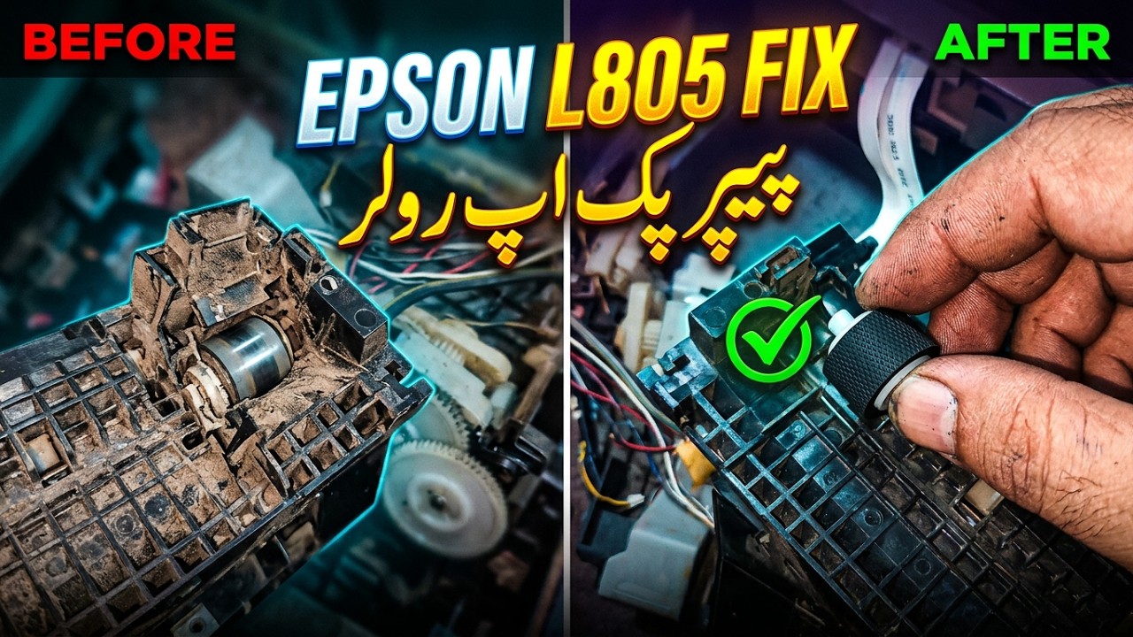 Epson L805 Paper Pickup Roller Change