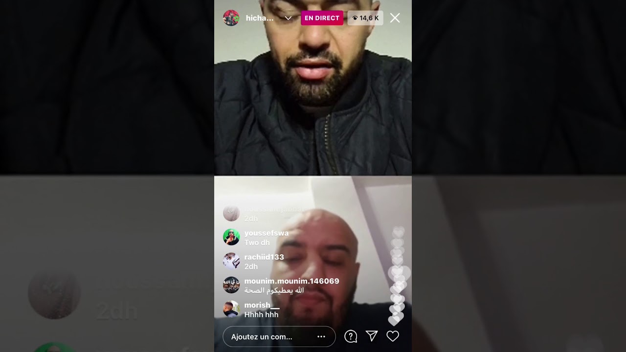 Live hicham mallouli et hamza oustora كيهدر على بطولة لي غادي ينضم مع جوج درهم