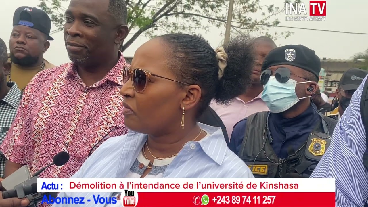 Urgent Dimanche 28 septembre Démolition à l’université de  Kinshasa uni Kin