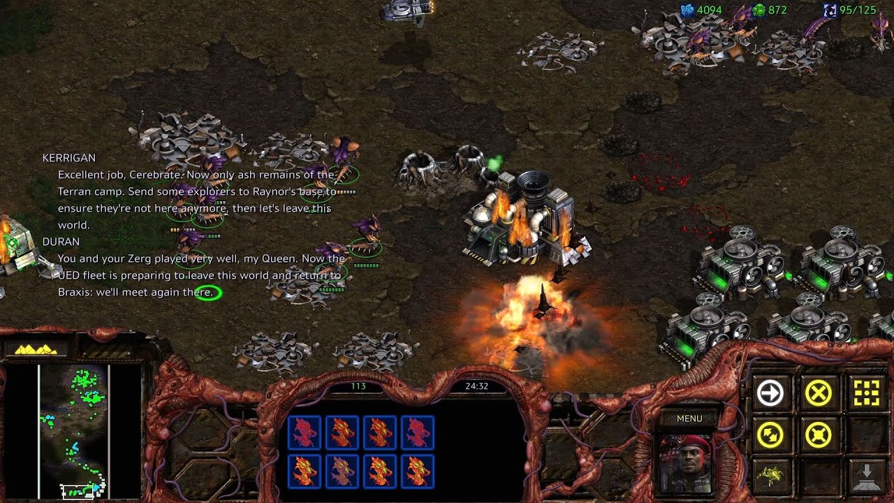 Kerrigan massacres Duran's UED troops