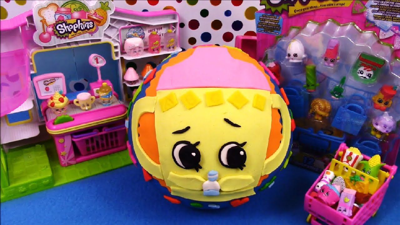 SHOPKINS Giant Play Doh Surprise Sippy Sips Season 2 - Surprise Egg and Toy Collector SETC