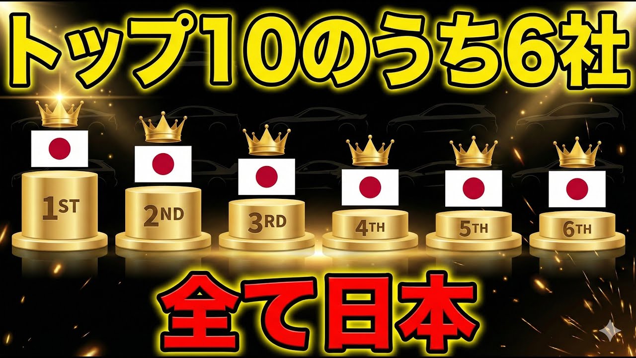 【日本が最強】自動車部品、世界トップ10のうち6社が日本。テスラもBMWも日本なしでは作れない