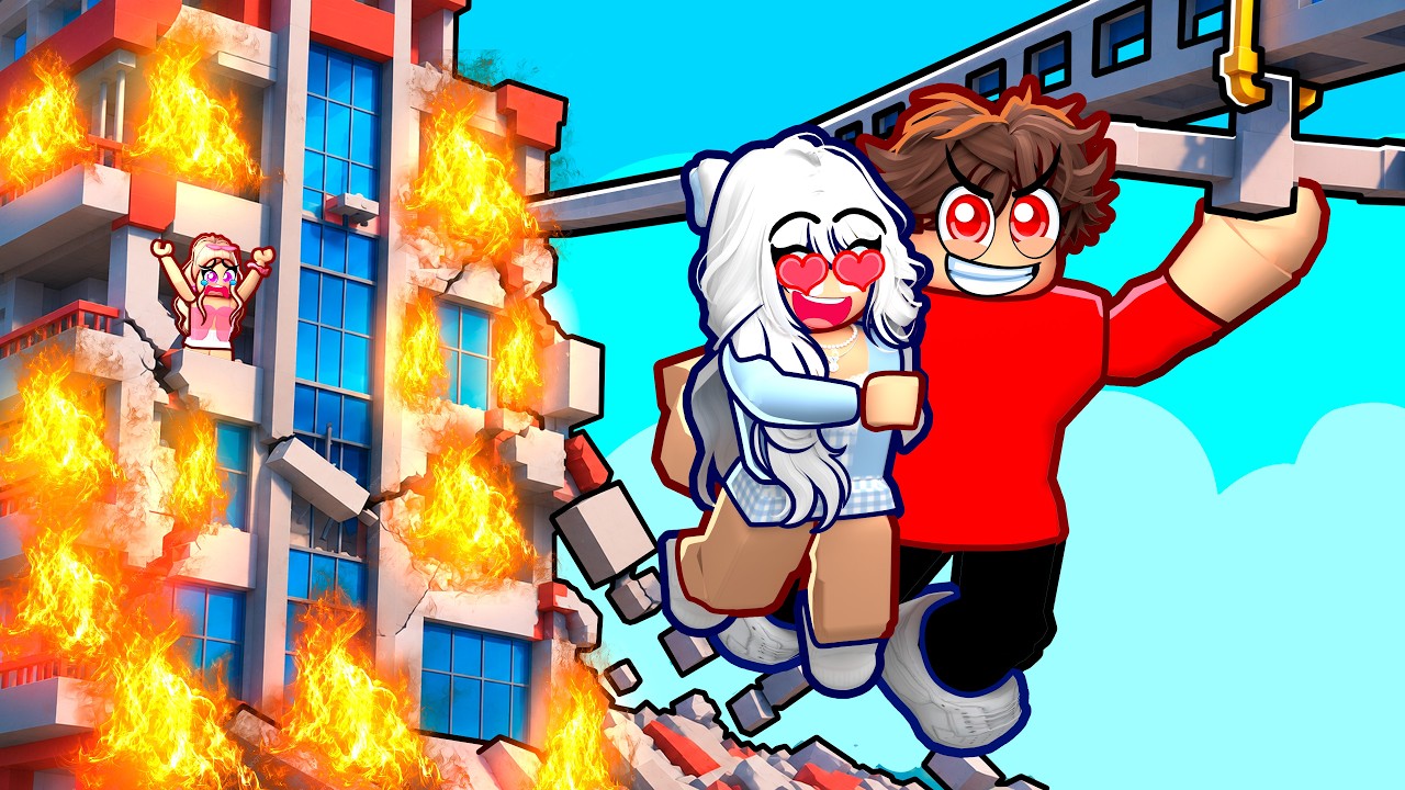 ROBLOX СПАСАЮ КРАСОТОК...