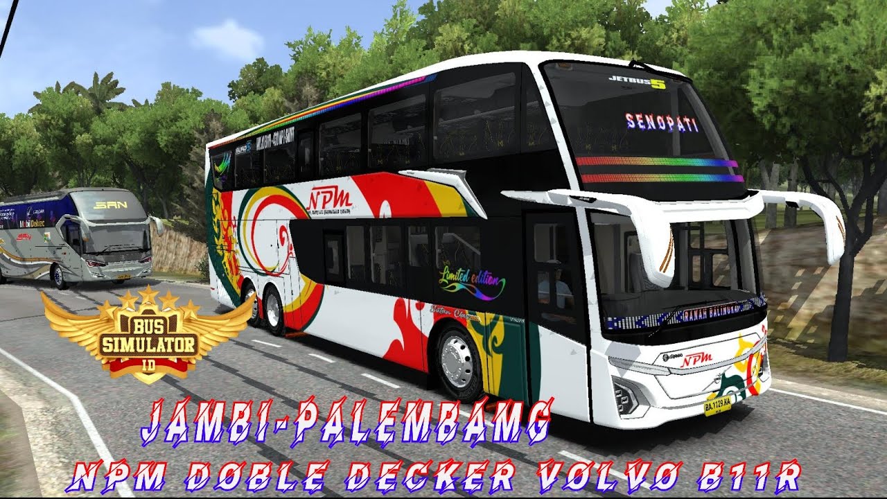 N.P.M jetbus5 sdd volvo b11r. line jambi - palembang