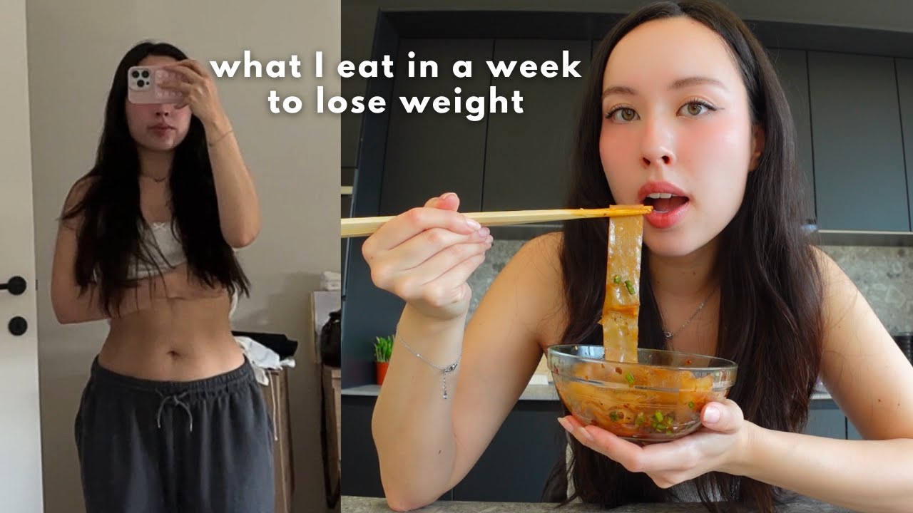 [diet vlog] what I eat in a week to lose weight