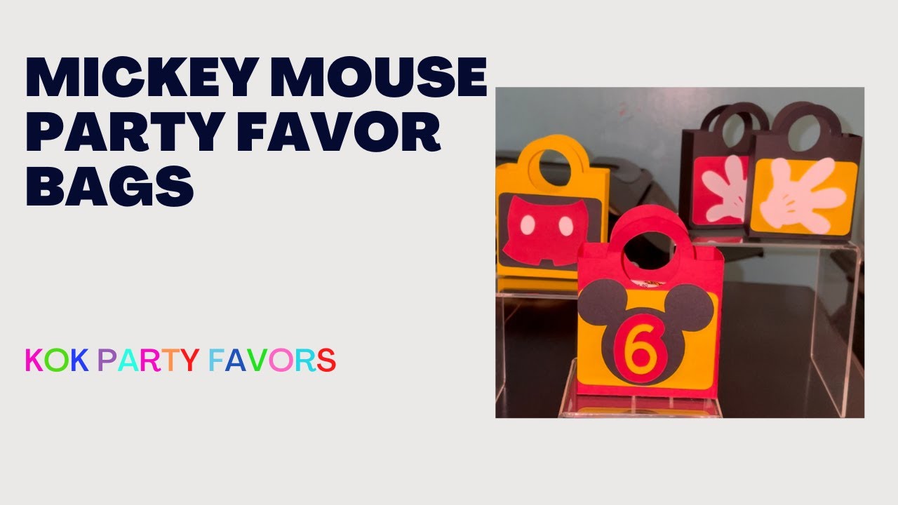 PARTY FAVOR TREAT BAGS | CRICUT Design Space 