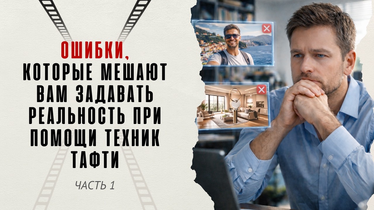 Ошибки, которые мешают вам задавать реальность при помощи техник Тафти. Часть 1