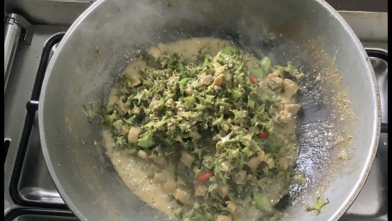 GINATAANG GULAY NA SIGARILYAS(winged beans)
