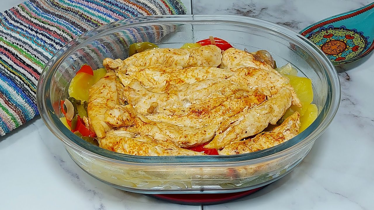 🌶🫑POLLO CON PATATAS A LO POBRE🥔🧅 EN EL MICROONDAS CON POCO ACEITE Y MUCHO SABOR👌// BEATRIZ COCINA