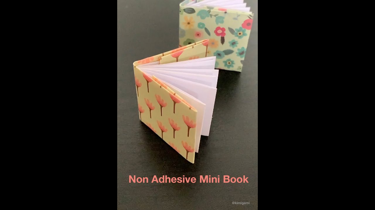 How to make a non adhesive miniature book #shorts