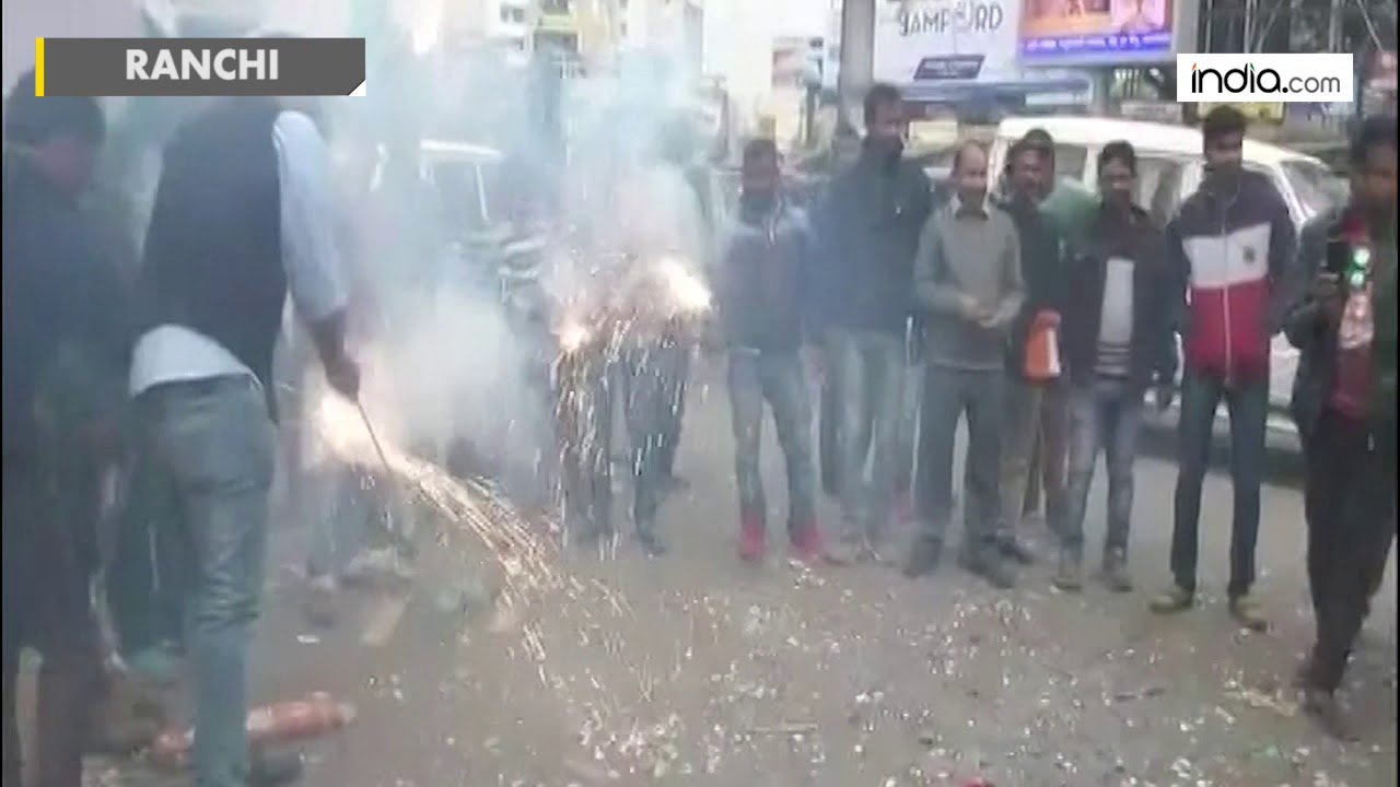 Assembly Election Results: People of Ranchi celebrate after Congress' victory
