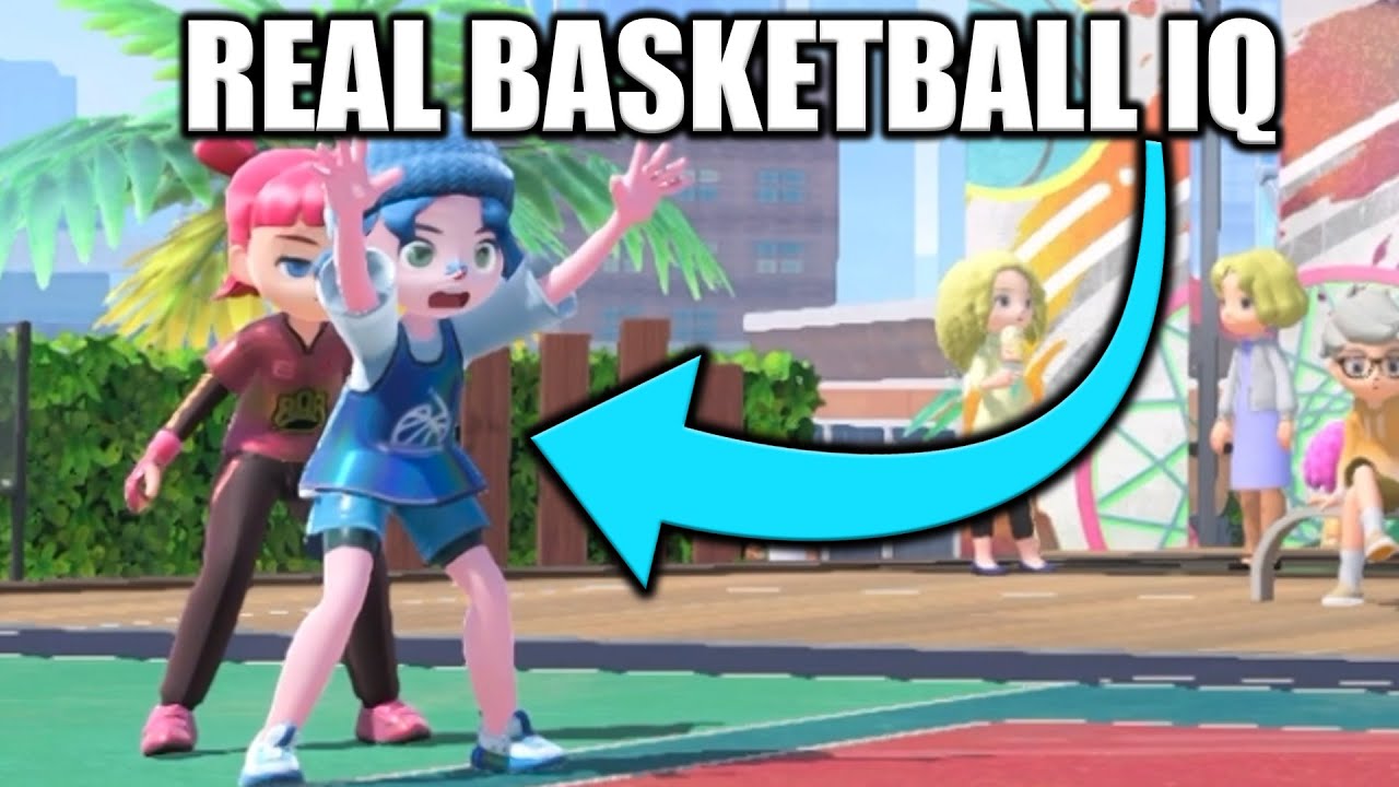 E Rank player smokes pros in Switch Sports Basketball