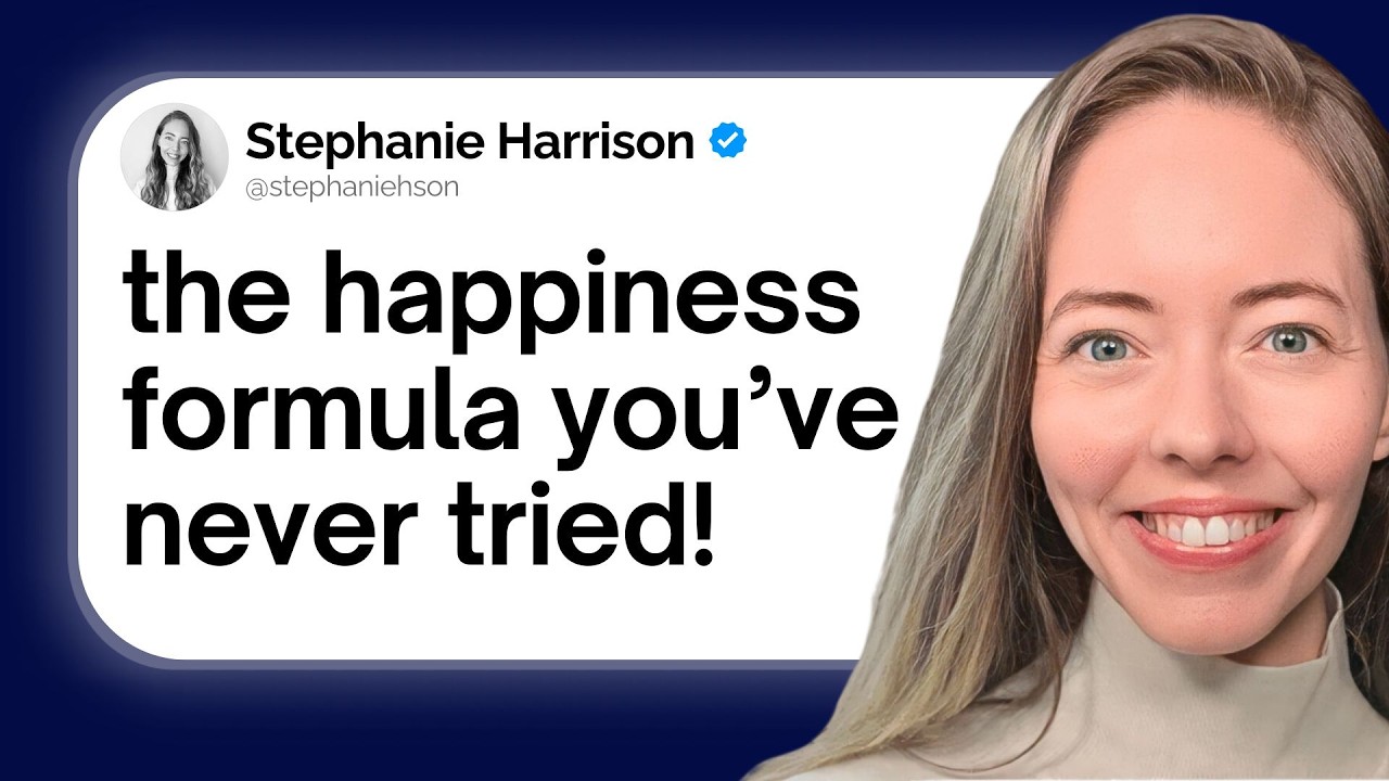 The Science of Happiness! If You Are NOT HAPPY, Watch This - Stephanie Harrison