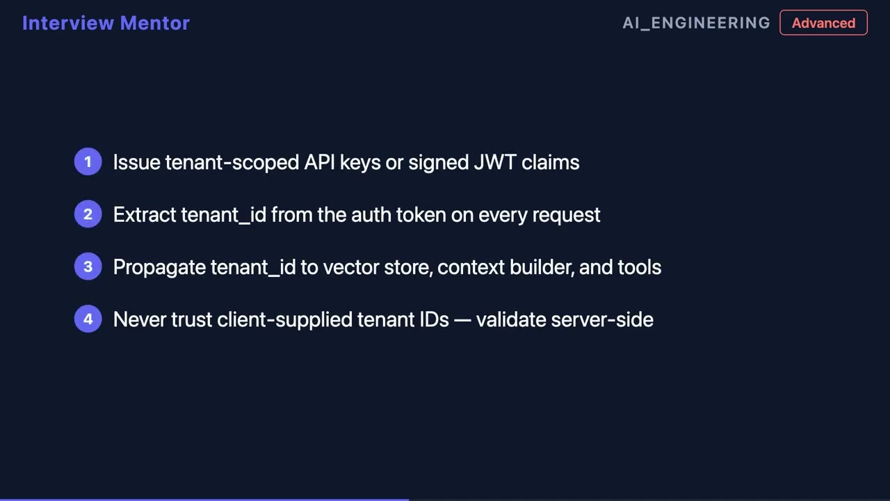 Prevent Data Leakage in Multi-Tenant AI Systems
