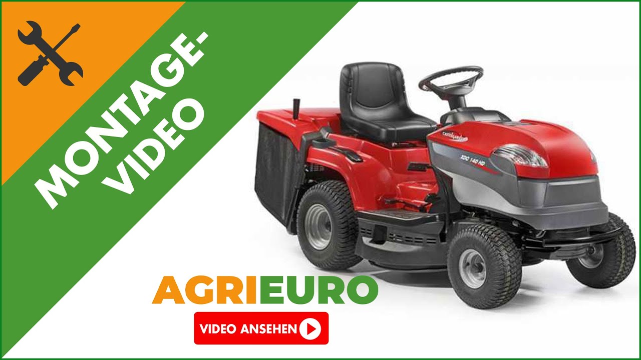 Montagevideo Rasentraktor Castelgarden XDC 140  - Hydrostatgetriebe, Fangkorb
