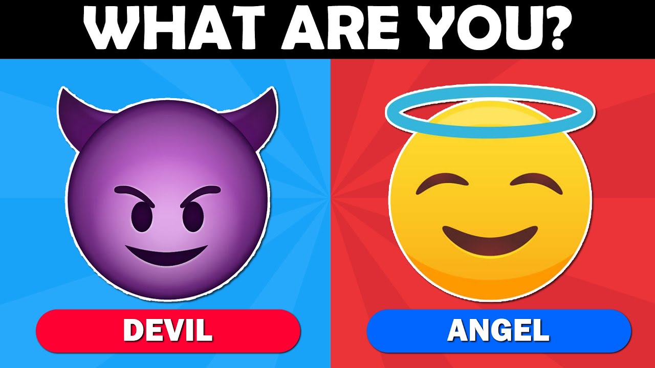 Вы ангел или дьявол? Тест на личность 😇😈