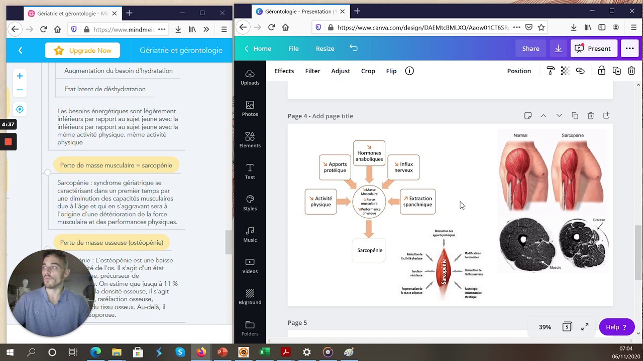 MÉTABOLISME dans le VIEILLISSEMENT PHYSIOLOGIQUE (Gériatrie)