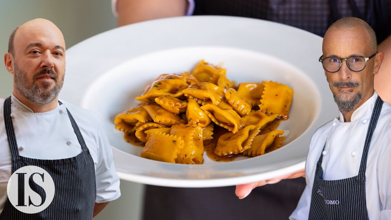 Agnolotti del plin al sugo d'arrosto: la ricetta originale di Enrico Crippa e Dennis Panzeri