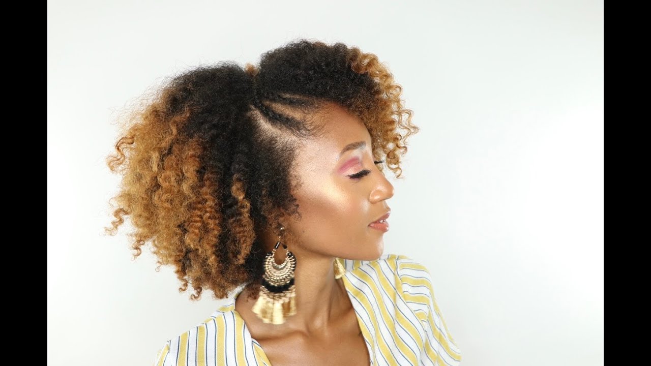 Flat Twist + Braid Hairstyle | Natural Hair