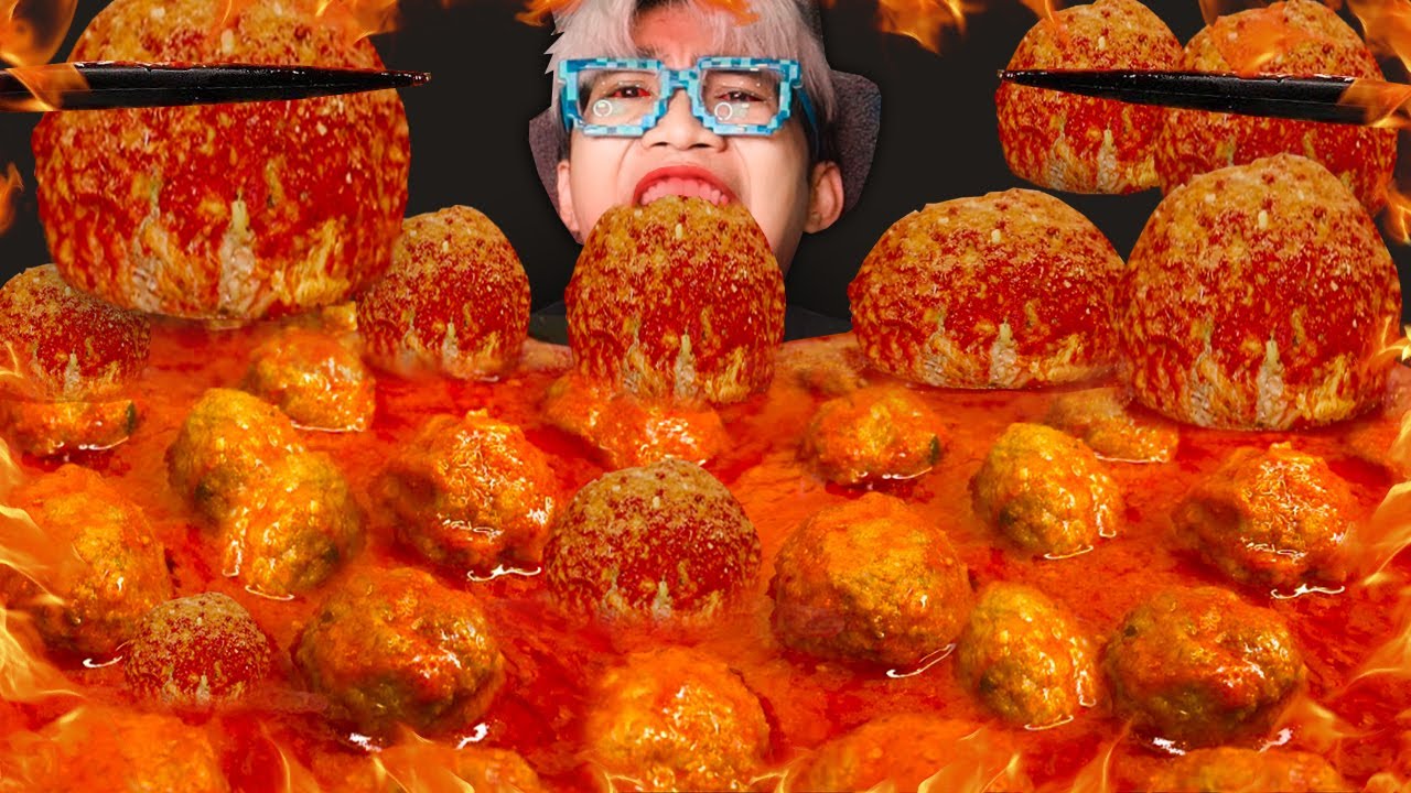 MULUT MELELEH!!! ASMR MUKBANG Buka Puasa Bakso Jumbo LAVA Level IBLIS BISA BIKIN NANGIS SEHARIAN!!!