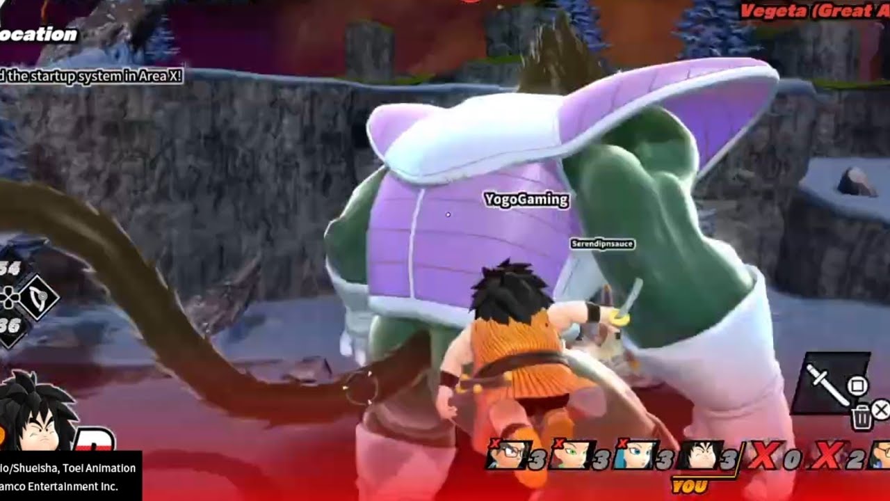 DRAGON BALL THE BREAKERS: Yajirobe Cuts off Vegeta's Tail?!