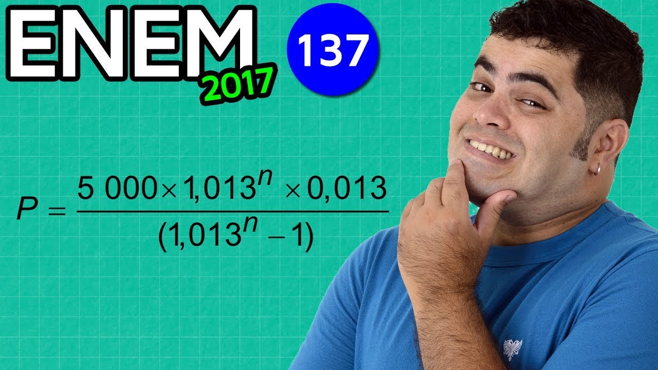 🔥 ENEM 2017 Matemática #02 👉 Inequação Exponencial e Logaritmo (questão difícil)