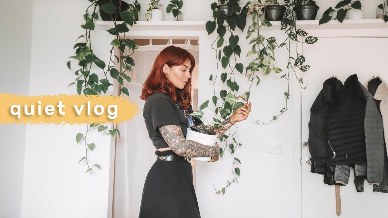 quiet days at home 🌿 indoor plants & decorating