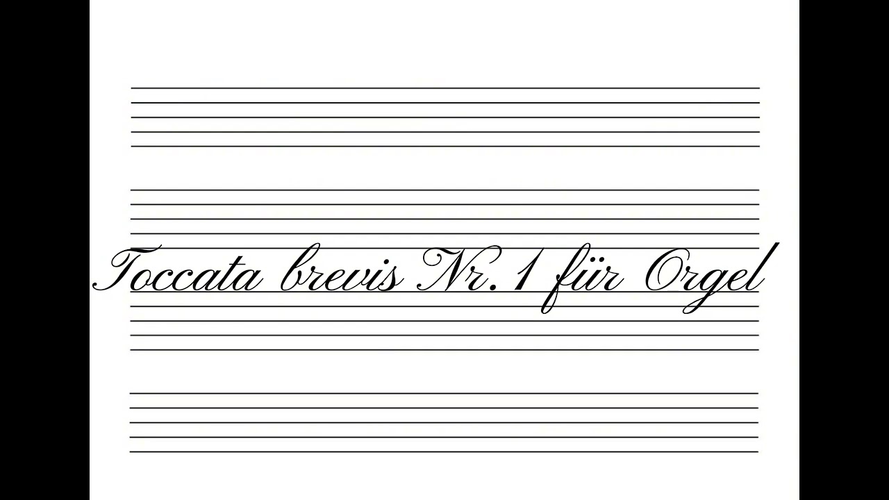 Toccata brevis Nr. 1 für Orgel -Lee