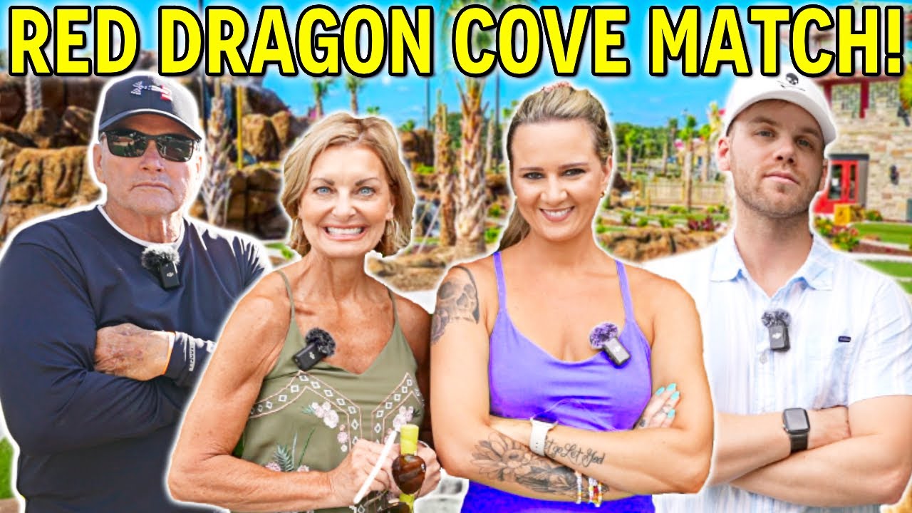 EPIC Mini Golf Match at Red Dragon Cove! (Marauder's Challenge Course)