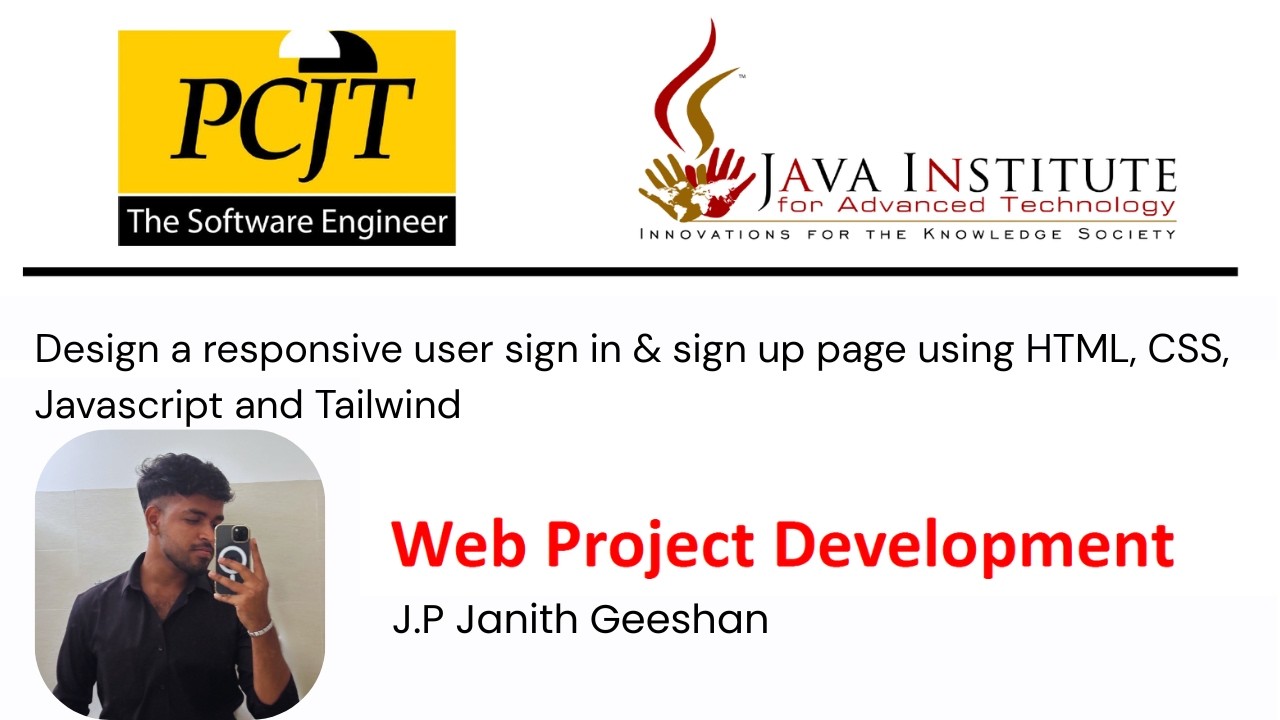 How to make a Responsive user sign-in and sign-up page using HTML, CSS, Javascript and Tailwind.