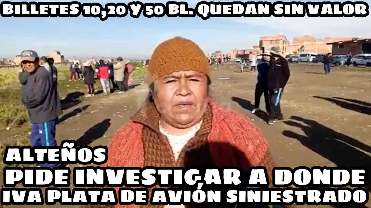 GOBIERNO DICE BILLETES DE 10,20 Y 50 BOLIVIANOS QUEDARIAN FUERA DE SERVICIOS PERJUDICANDO MILES..