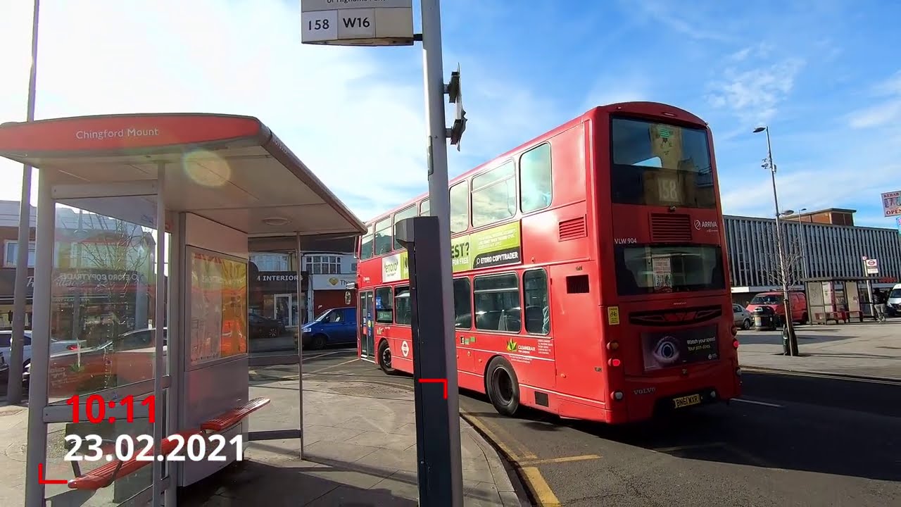 London BUS Ride 🚌 Route 158 - CHINGFORD MOUNT to STRATFORD via Walthamstow Stadium, Leyton Station