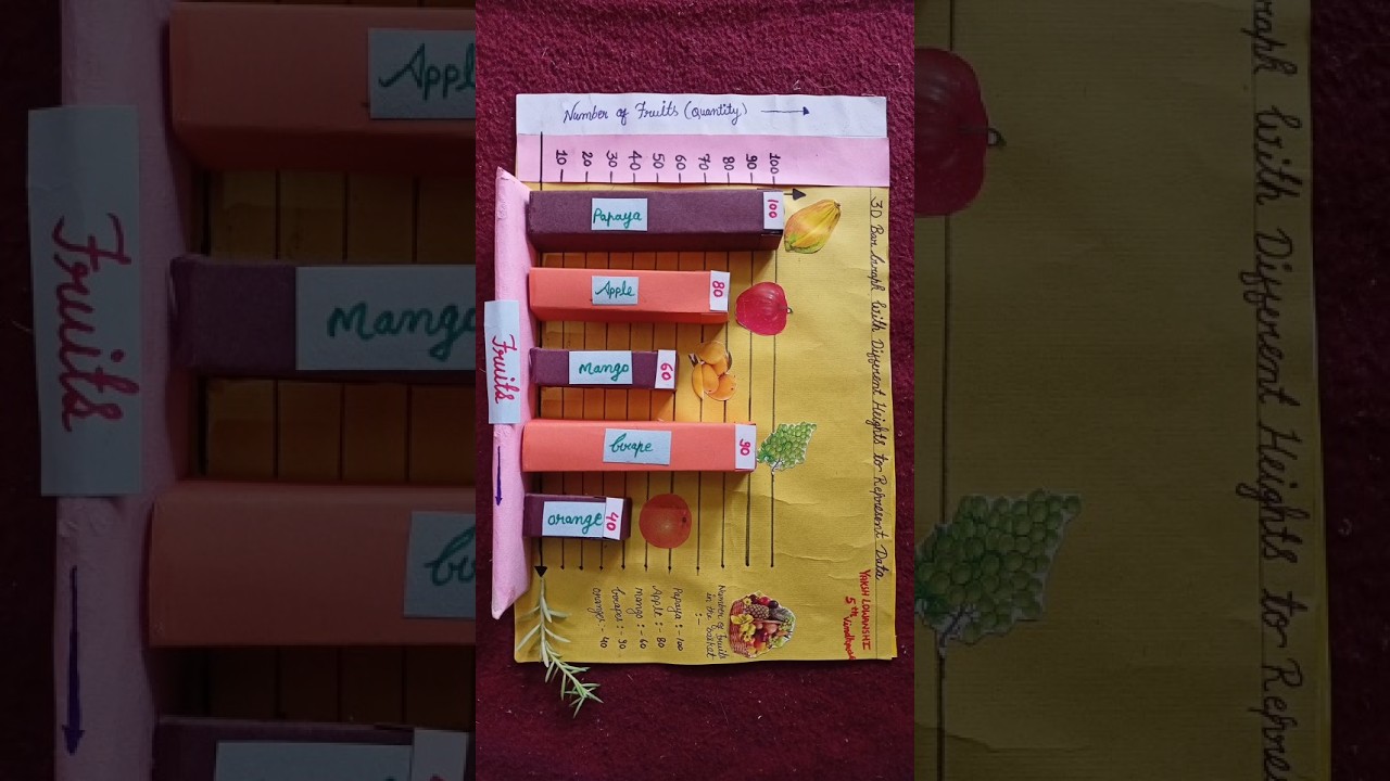 3D bar graph #bargraph #graph #3d #model #students#trending #diy #holidays