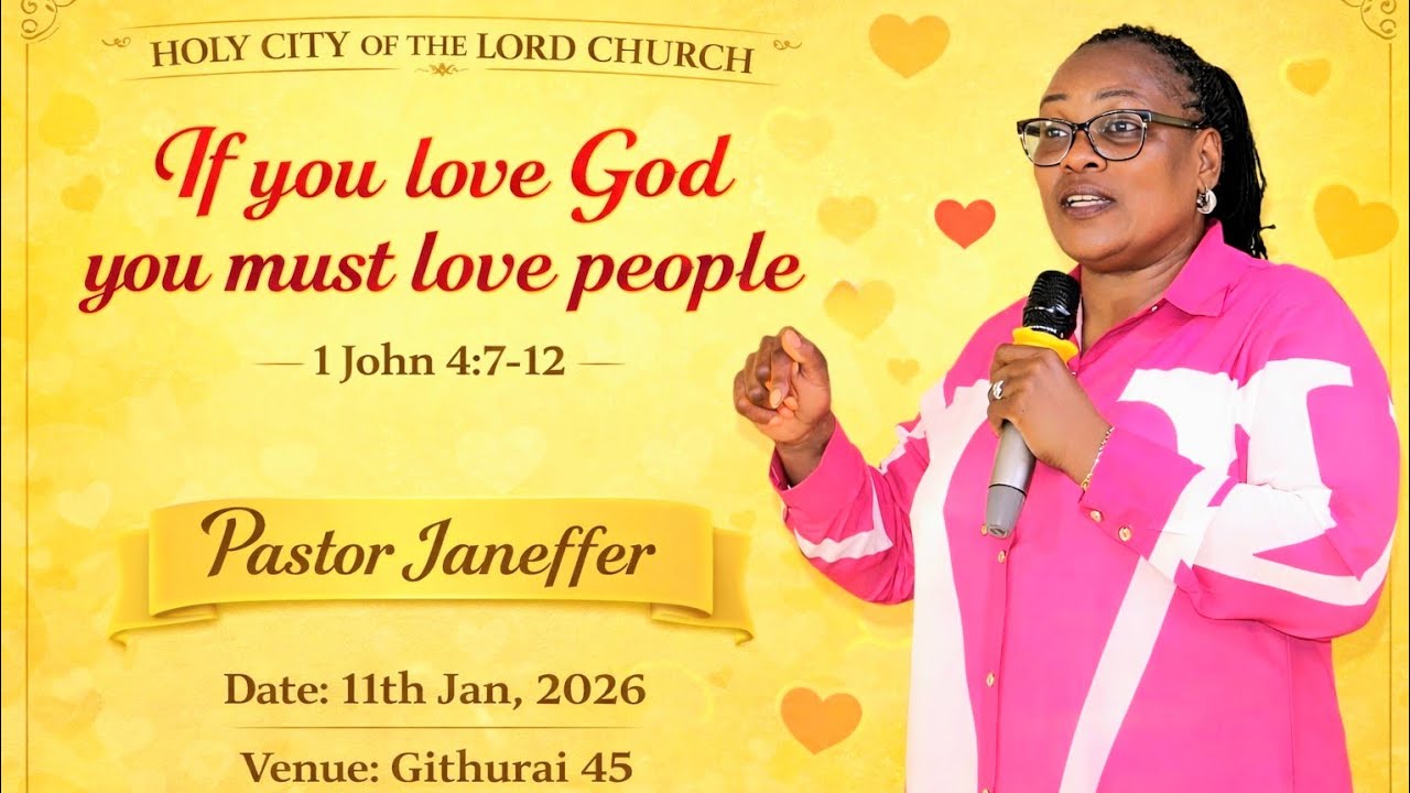 If you love God you must love people Pt 1 - With Pastor  Janeffer  11th  Jan 2026